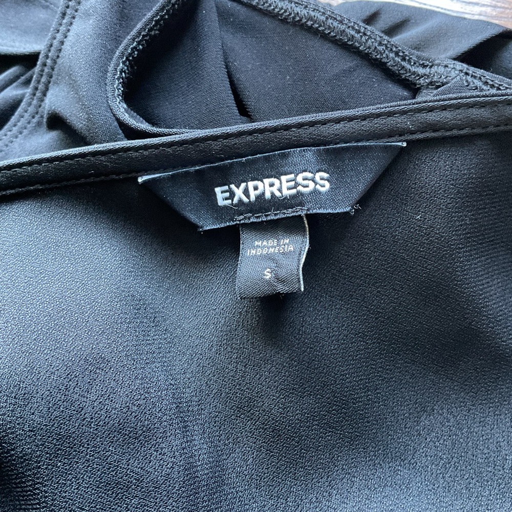 Express Black Wrap Bodysuit - Picture 5 of 5